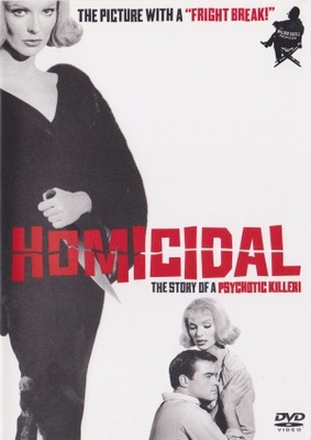 Homicidal movie poster (1961) pillow