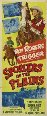 Spoilers of the Plains movie poster (1951) wood print