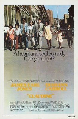 Claudine movie poster (1974) canvas poster