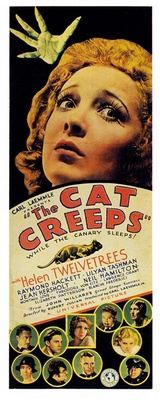 The Cat Creeps movie poster (1930) wooden framed poster