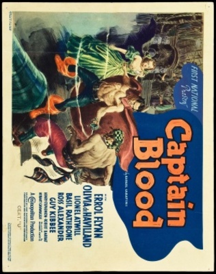 Captain Blood movie poster (1935) wood print