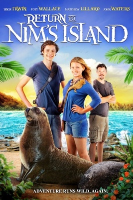 Return to Nim's Island movie poster (2013) wood print