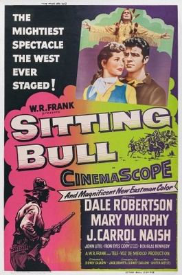Sitting Bull movie poster (1954) metal framed poster