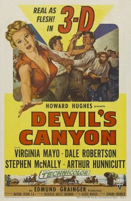Devil's Canyon movie poster (1953) wooden framed poster