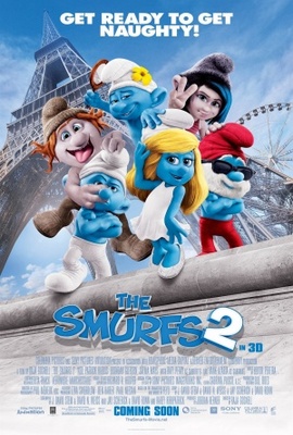 The Smurfs 2 movie poster (2013) wooden framed poster