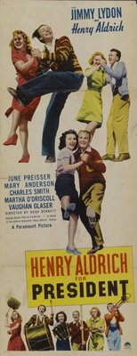 Henry Aldrich for President movie poster (1941) pillow