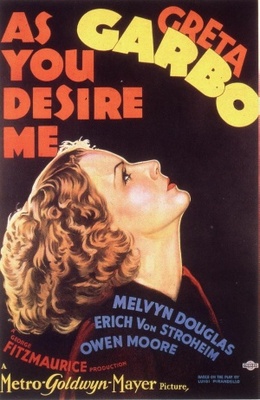 As You Desire Me movie poster (1932) metal framed poster