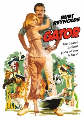 Gator movie poster (1976) wooden framed poster