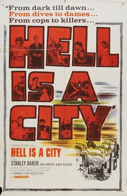 Hell Is a City movie poster (1960) wooden framed poster