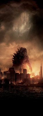 Godzilla movie poster (2014) Stickers MOV_0e179bf5