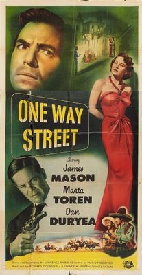 One Way Street movie poster (1950) wood print