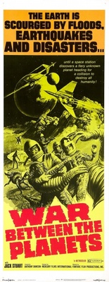 Il pianeta errante movie poster (1966) wood print