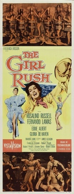 The Girl Rush movie poster (1955) wooden framed poster