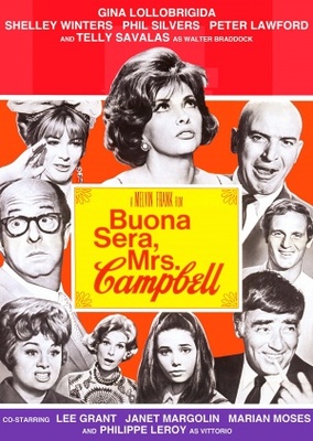 Buona Sera, Mrs. Campbell movie poster (1968) poster with hanger