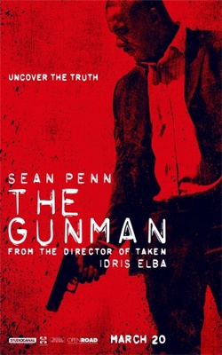 The Gunman movie poster (2015) wood print