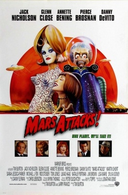 Mars Attacks! movie poster (1996) Stickers MOV_0e9a4654