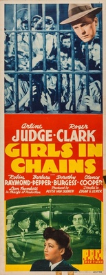 Girls in Chains movie poster (1943) poster with hanger
