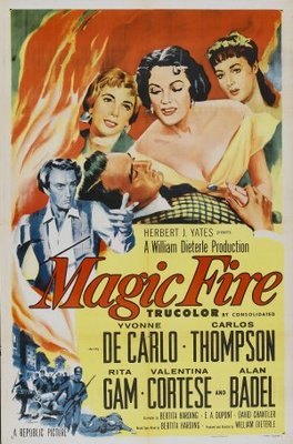 Magic Fire movie poster (1956) pillow