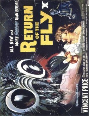 Return of the Fly movie poster (1959) wood print