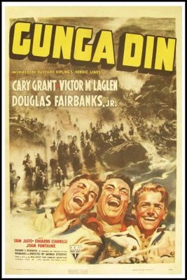 Gunga Din movie poster (1939) canvas poster
