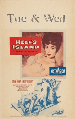 Hell's Island movie poster (1955) poster with hanger