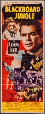 Blackboard Jungle movie poster (1955) canvas poster