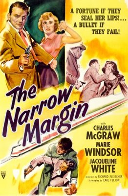 The Narrow Margin movie poster (1952) pillow
