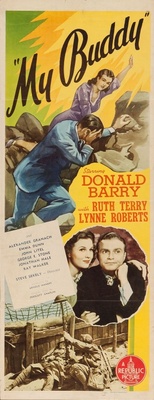 My Buddy movie poster (1944) metal framed poster