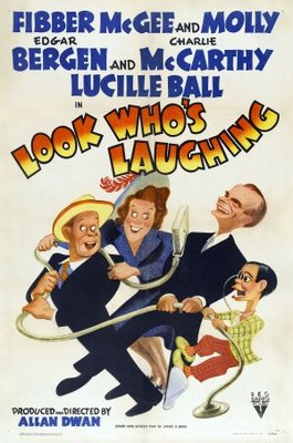 Look Who's Laughing movie poster (1941) wood print