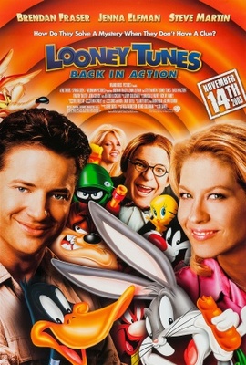Looney Tunes: Back in Action movie poster (2003) wood print