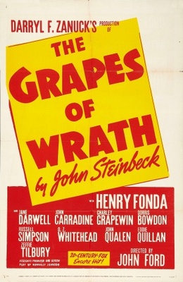 The Grapes of Wrath movie poster (1940) tote bag