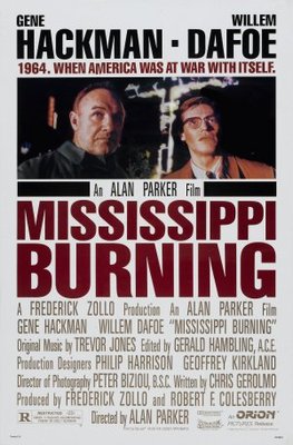 Mississippi Burning movie poster (1988) poster with hanger