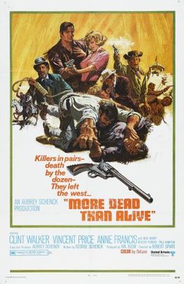 More Dead Than Alive movie poster (1968) canvas poster