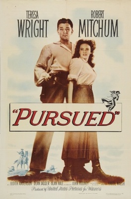Pursued movie poster (1947) metal framed poster