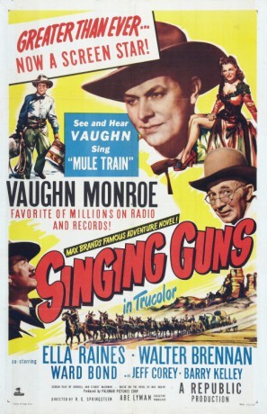 Singing Guns movie poster (1950) canvas poster