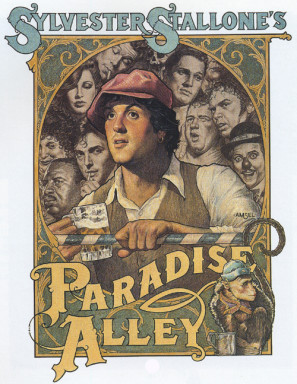 Paradise Alley movie poster (1978) wooden framed poster