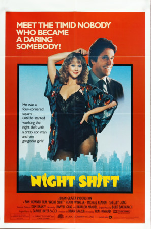 Night Shift movie poster (1982) canvas poster