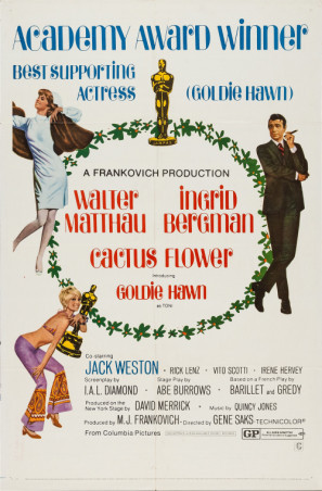 Cactus Flower movie poster (1969) wooden framed poster
