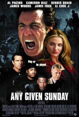 Any Given Sunday movie poster (1999) wooden framed poster