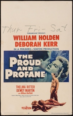 The Proud and Profane movie poster (1956) wood print