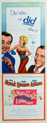 The Notorious Landlady movie poster (1962) pillow