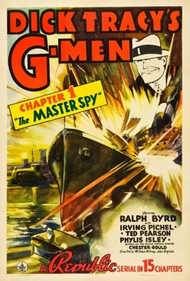 Dick Tracy's G-Men movie poster (1939) metal framed poster
