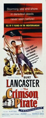 The Crimson Pirate movie poster (1952) canvas poster