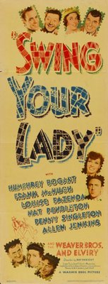 Swing Your Lady movie poster (1938) metal framed poster