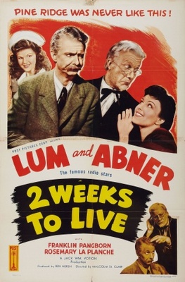 Two Weeks to Live movie poster (1943) wooden framed poster