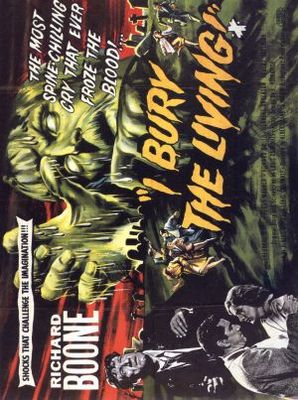 I Bury the Living movie poster (1958) wooden framed poster