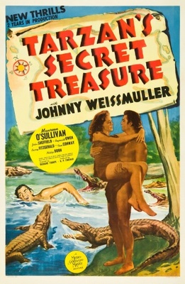 Tarzan's Secret Treasure movie poster (1941) metal framed poster