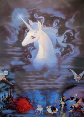 The Last Unicorn movie poster (1982) metal framed poster