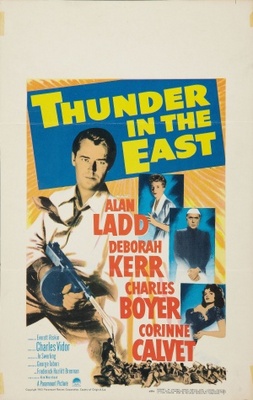 Thunder in the East movie poster (1952) wooden framed poster