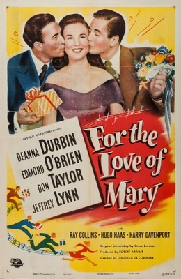 For the Love of Mary movie poster (1948) wood print